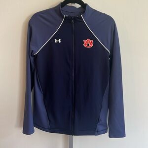 Under Armour Full Zip Women's‎ Small Jacket Auburn Logo Navy Orange Pockets NWT